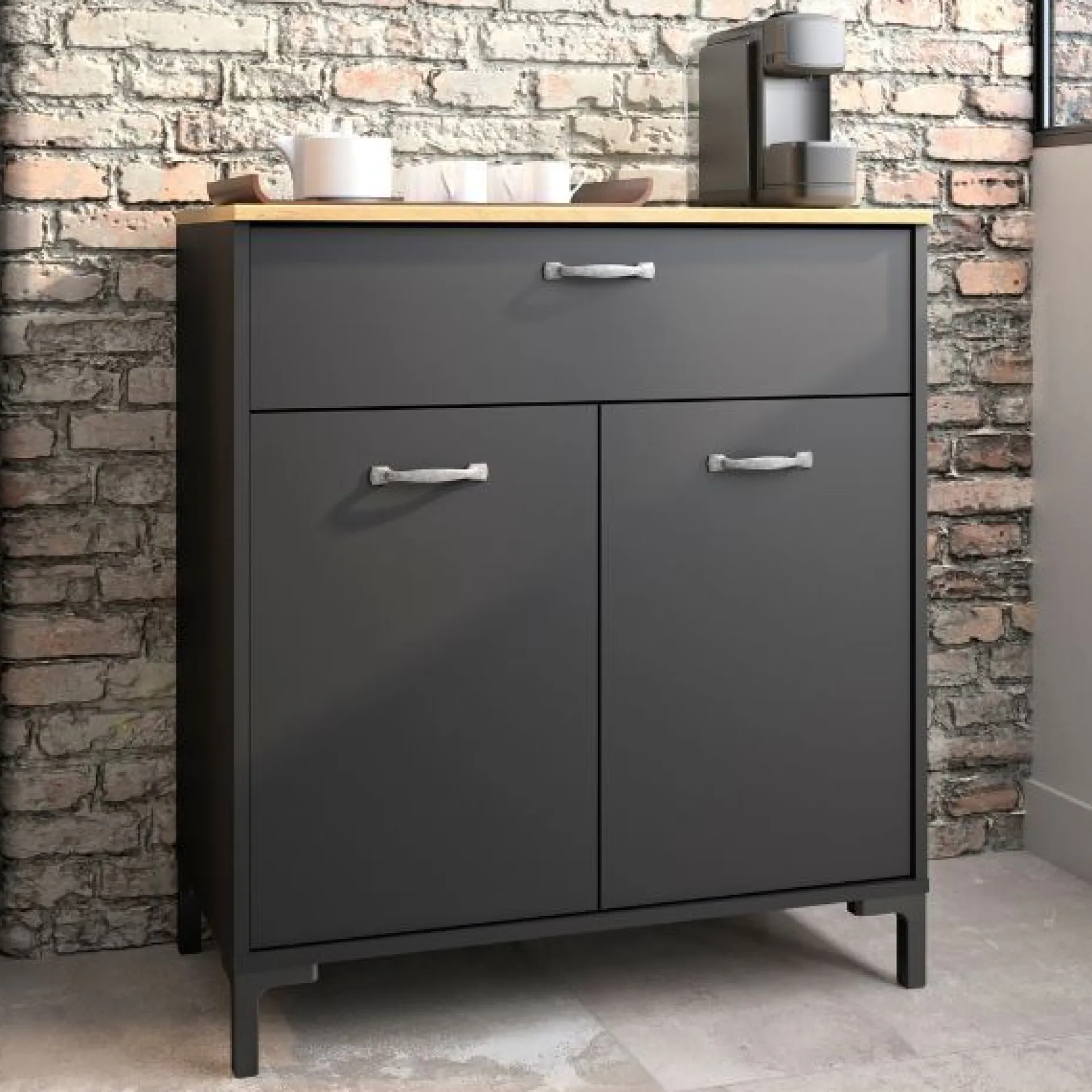 Sideboard Manchester | 81 x 41 x 90 cm | Helvezia Oak Design