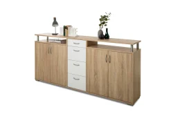 Sideboard Maximo 208cm - sonoma Eiche/weiß