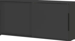 Sideboard mit Schiebetüren Tomori | 160 x 40 x 74 cm | Anthrazit