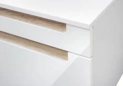 Siena 80cm Waschtischunterschrank - weiß/braun