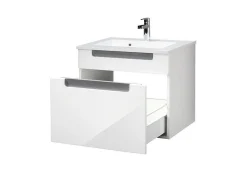 Siena 60cm Waschtischunterschrank - weiß/anthrazit