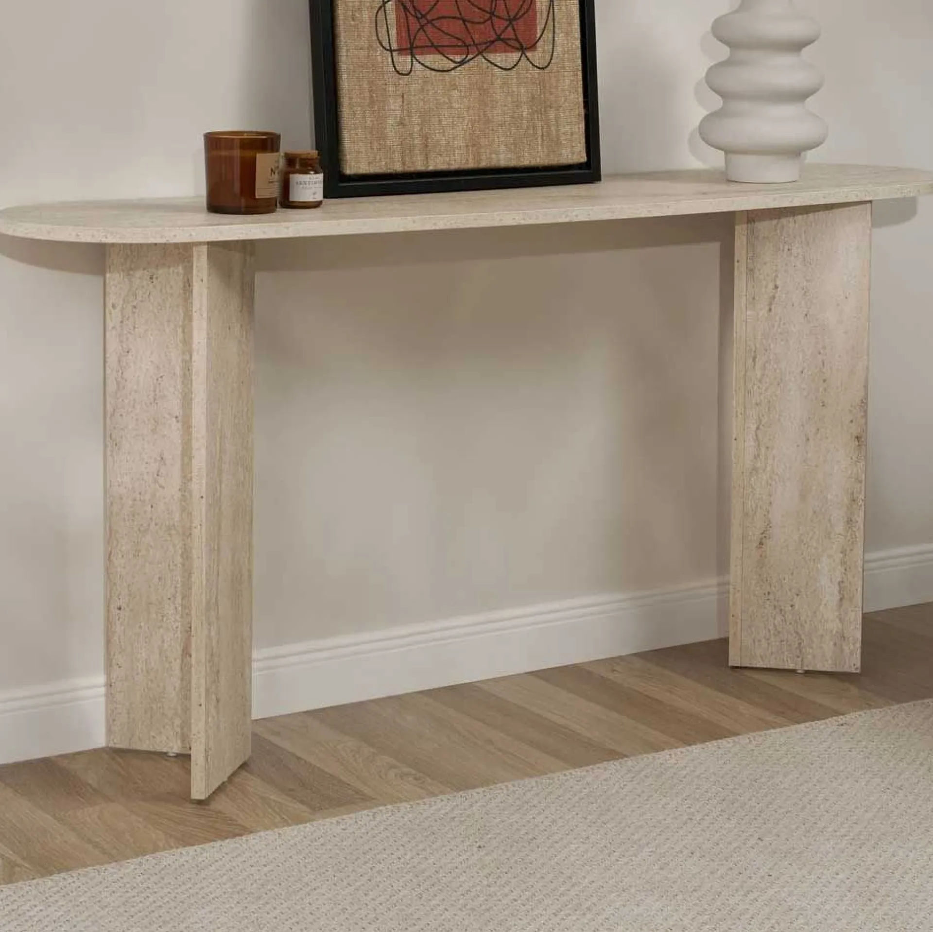 Emob Sira Sideboard | 100 % MELAMIN | Travertin