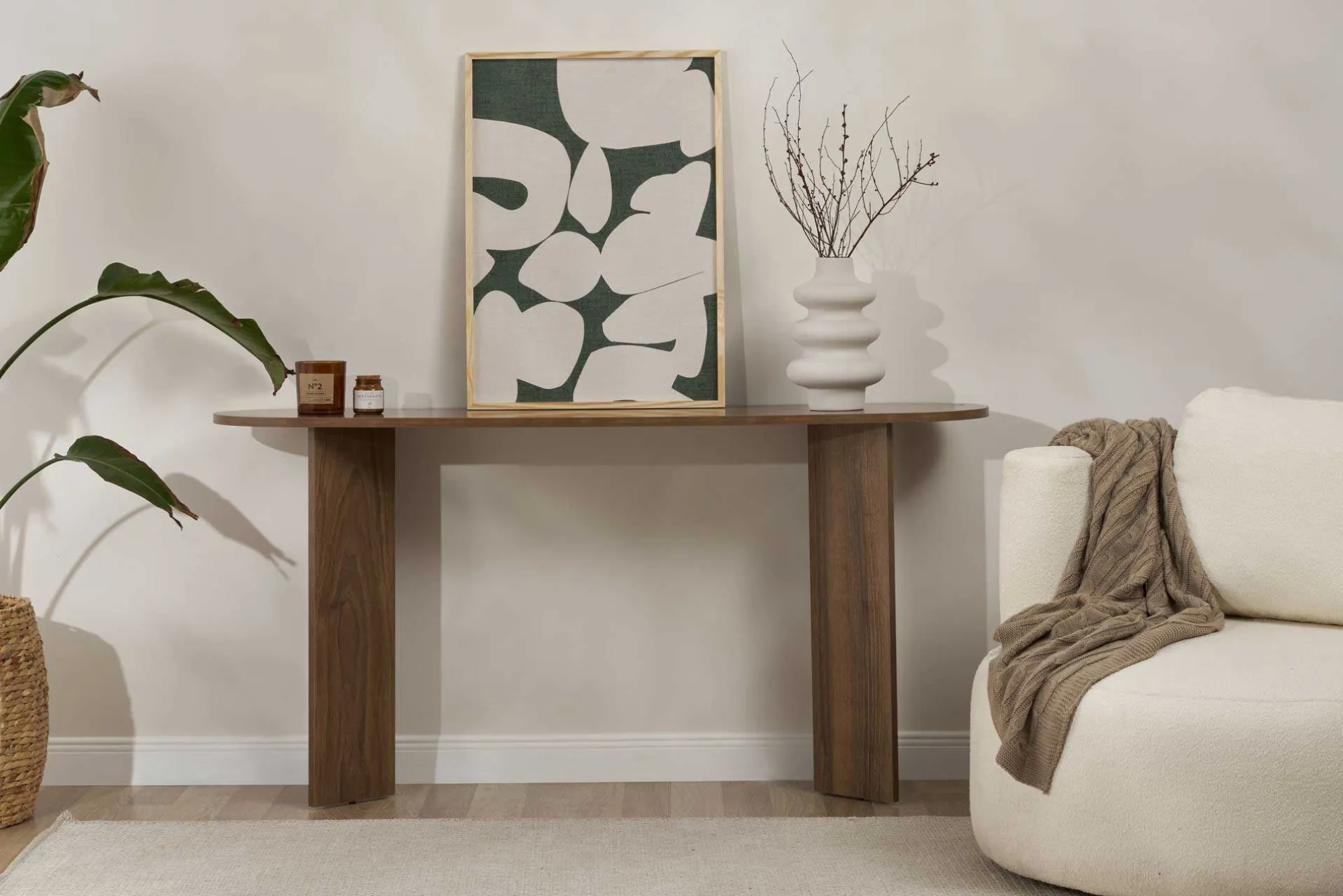 Emob Sira Sideboard | 100 % MELAMIN | Walnuss