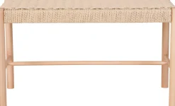House Nordic Sitzbank aus geflochtenem Pappelholz 35x80x45 cm