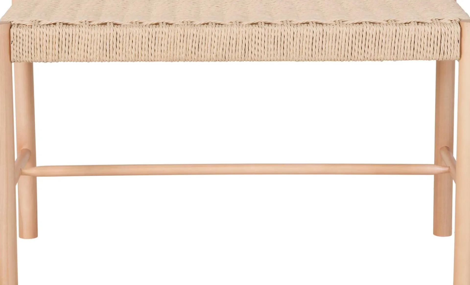 House Nordic Sitzbank aus geflochtenem Pappelholz 35x80x45 cm