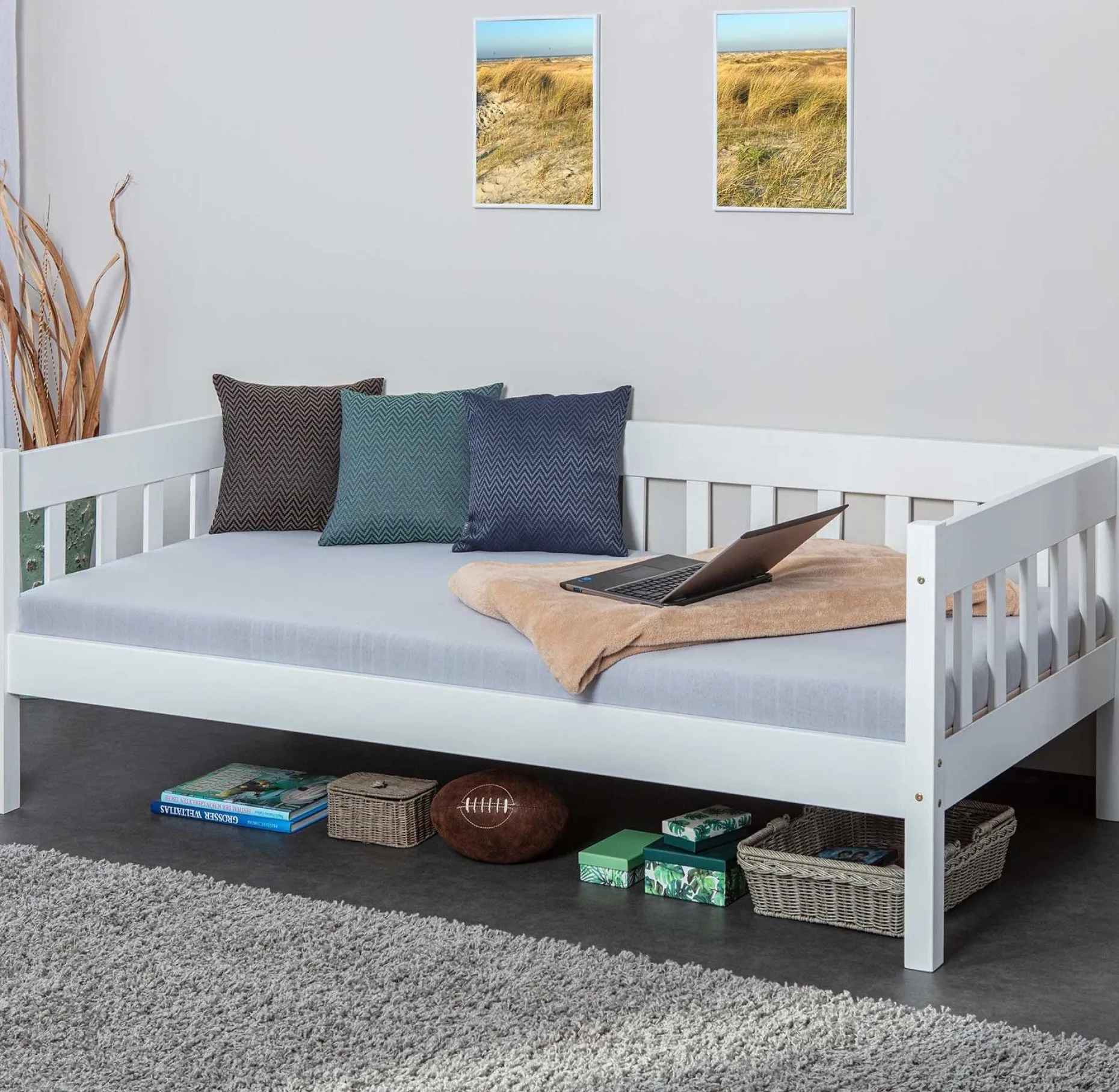 Sitzbett Sarco 90x200 - weiß