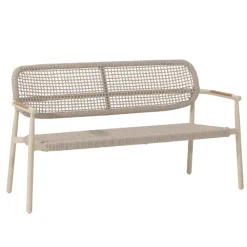 Gescova 2-Sitzer Gartenbank Midleton - Aluminium sand - 143x69x80cm