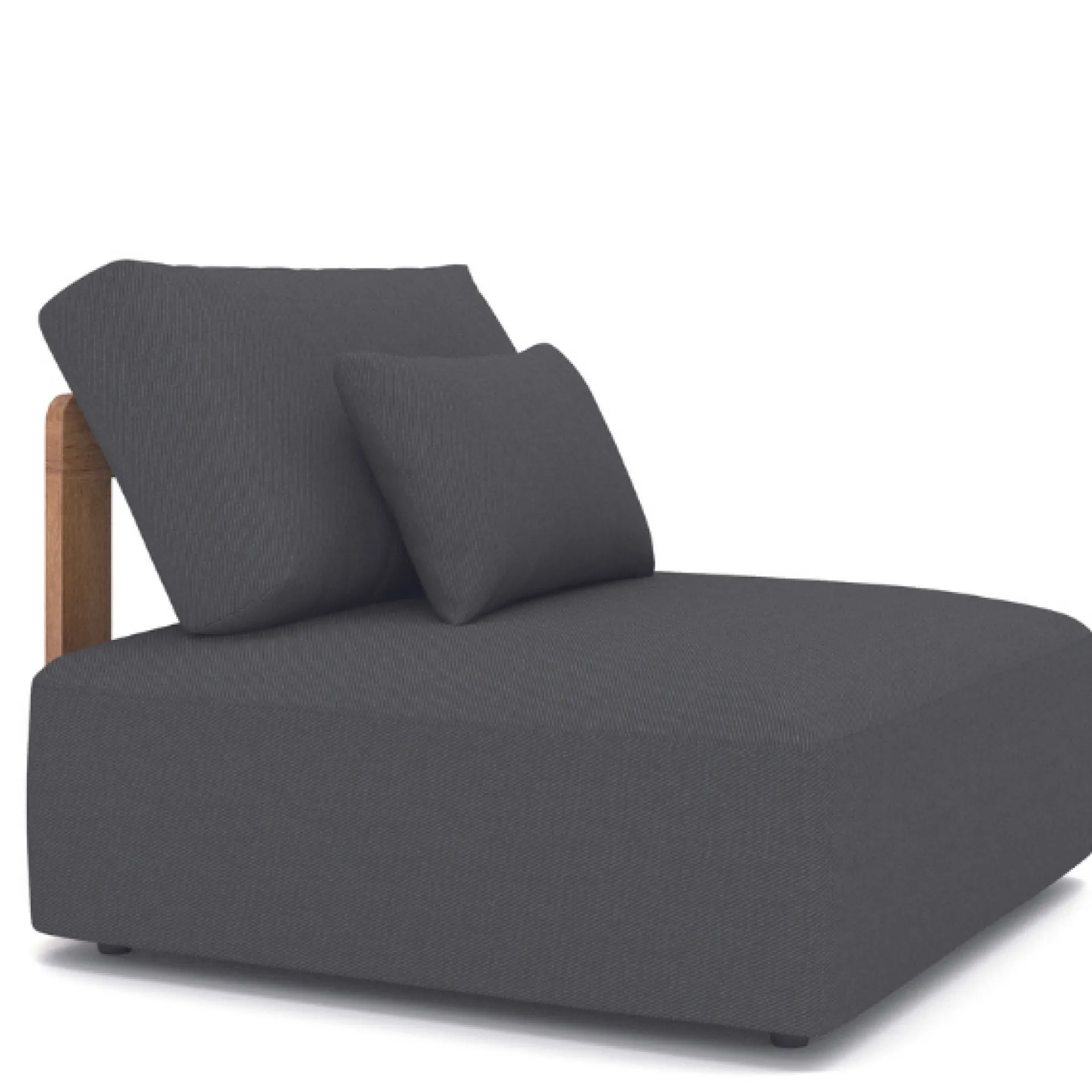 Gescova 1-Sitzer Lounge-Sessel Raphael - Teakholz schwarz