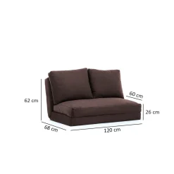 Emob 2-Sitzer Sofa-Bett | Komfort und Stil mit Metallrahmen |