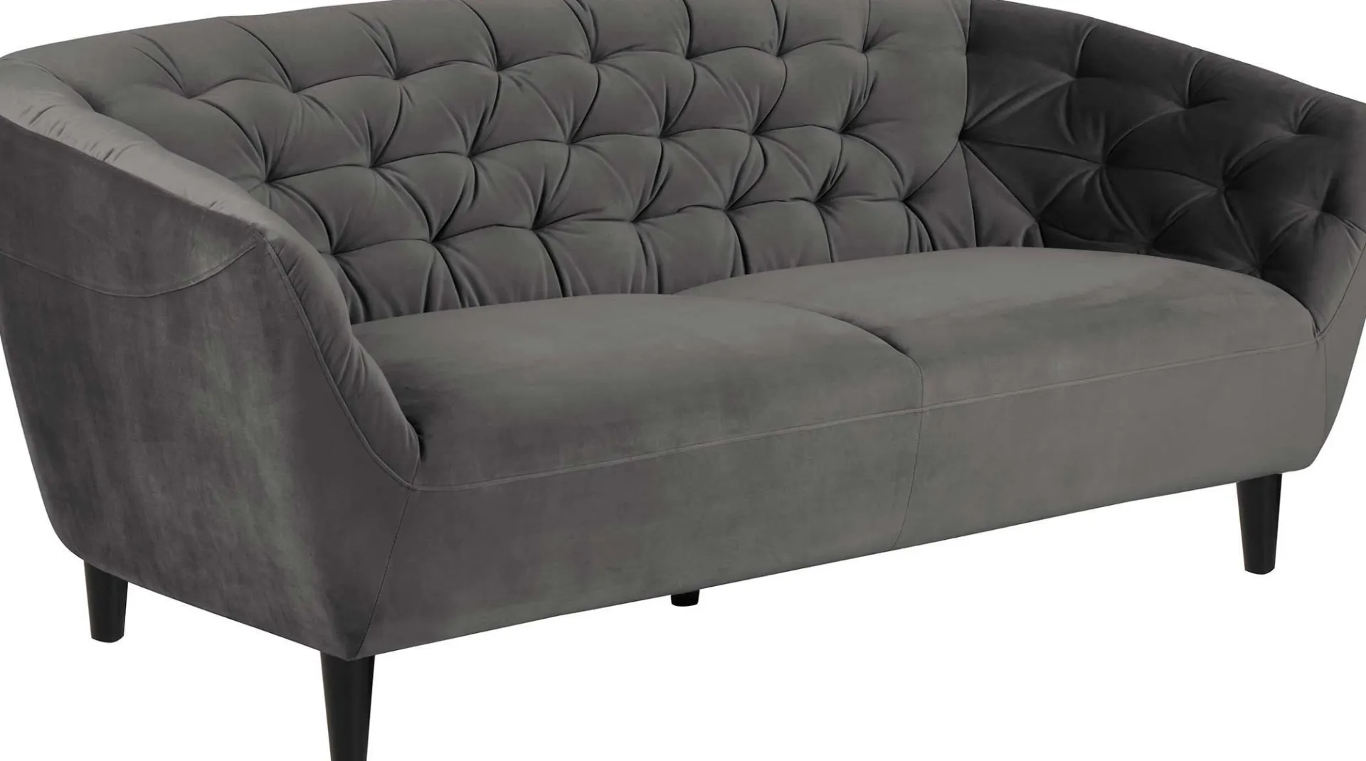 Emob 3-Sitzer Sofa Isiah 191cm - dunkel