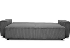 PGS 3-Sitzer Sofa Josh - 239x86x85cm - mit Stauraum - farbener gerippter Samt