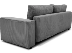 PGS 3-Sitzer Sofa Josh - 239x86x85cm - mit Stauraum - farbener gerippter Samt