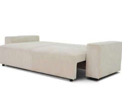 PGS 3-Sitzer Sofa Josh - 239x86x85cm - mit Stauraum - gerippter Samt