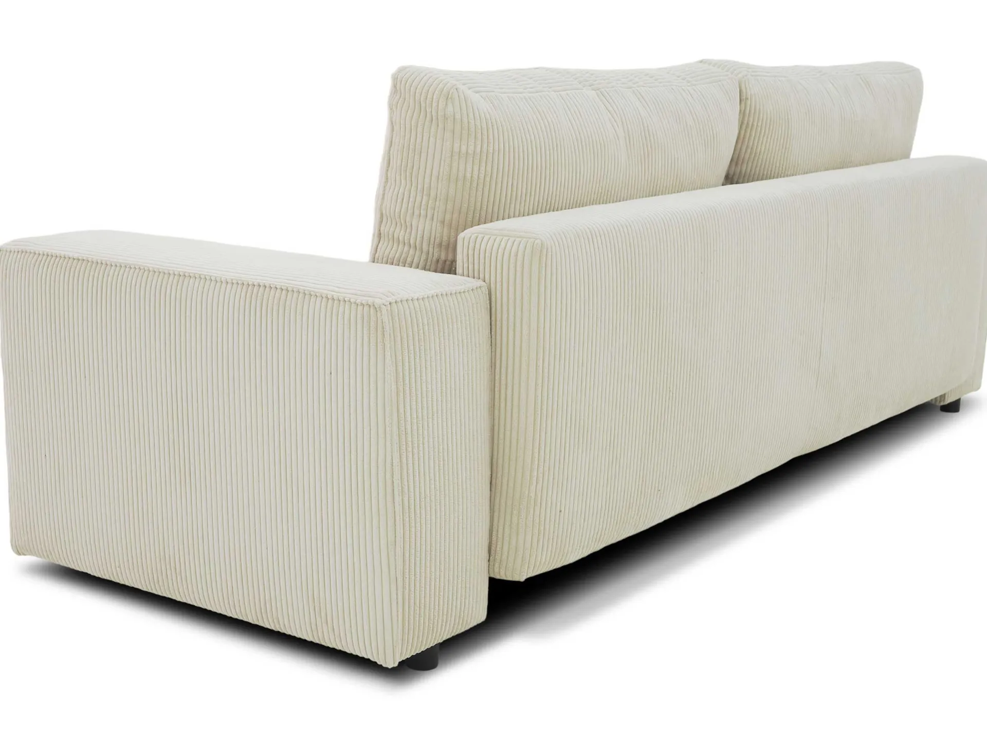 PGS 3-Sitzer Sofa Josh - 239x86x85cm - mit Stauraum - gerippter Samt
