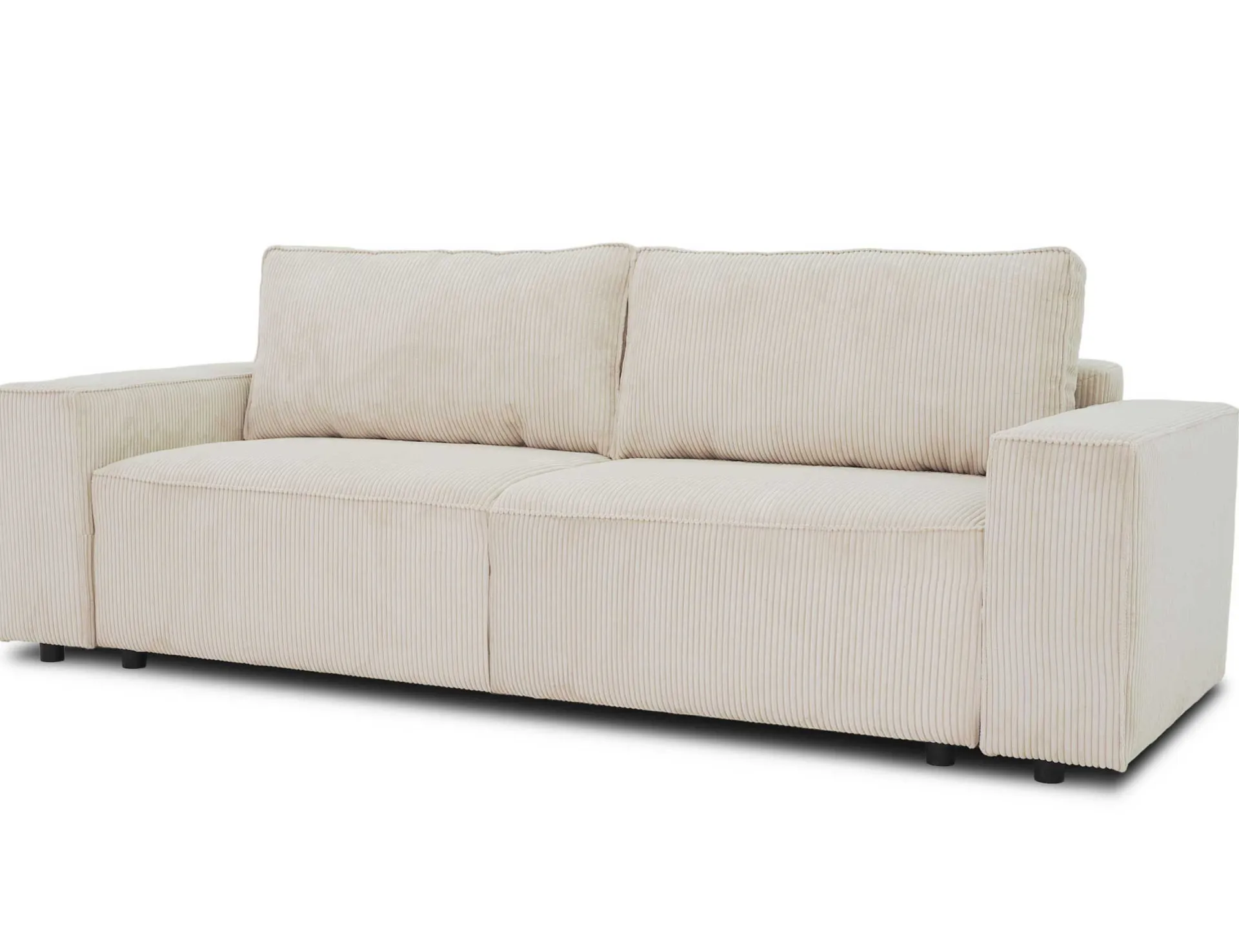PGS 3-Sitzer Sofa Josh - 239x86x85cm - mit Stauraum - gerippter Samt