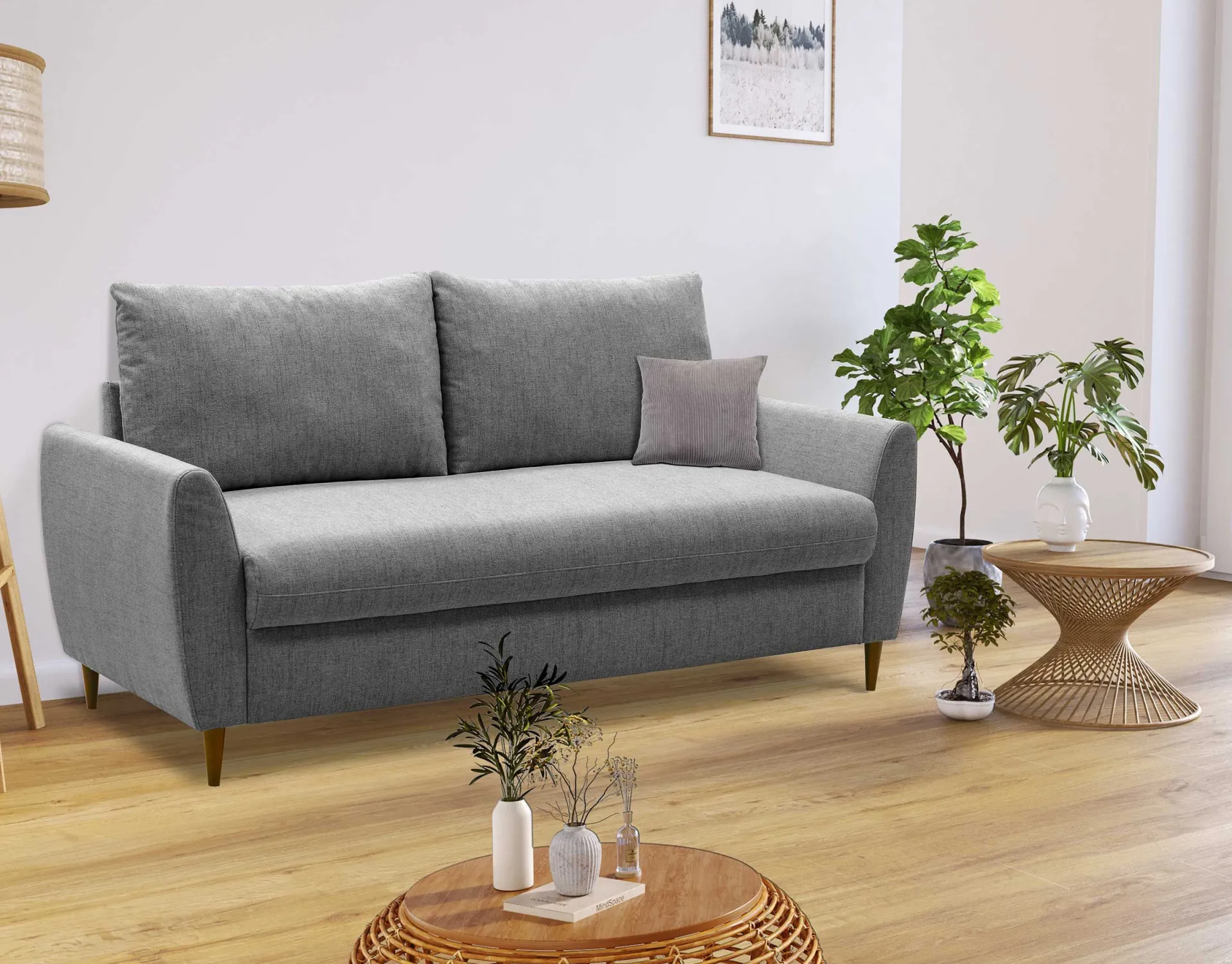 PGS 3-Sitzer Sofa Lino - 180x78x92cm - er Stoff