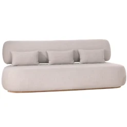 Gescova 3-Sitzer-Sofa Ruby - Teakholz & Polyester - 215x95x80cm -
