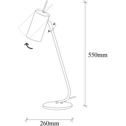 Emob Sivani Tischlampe | IRON BODY |