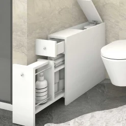 Smart Badezimmerschrank | 100 % MELAMIN | Weiß