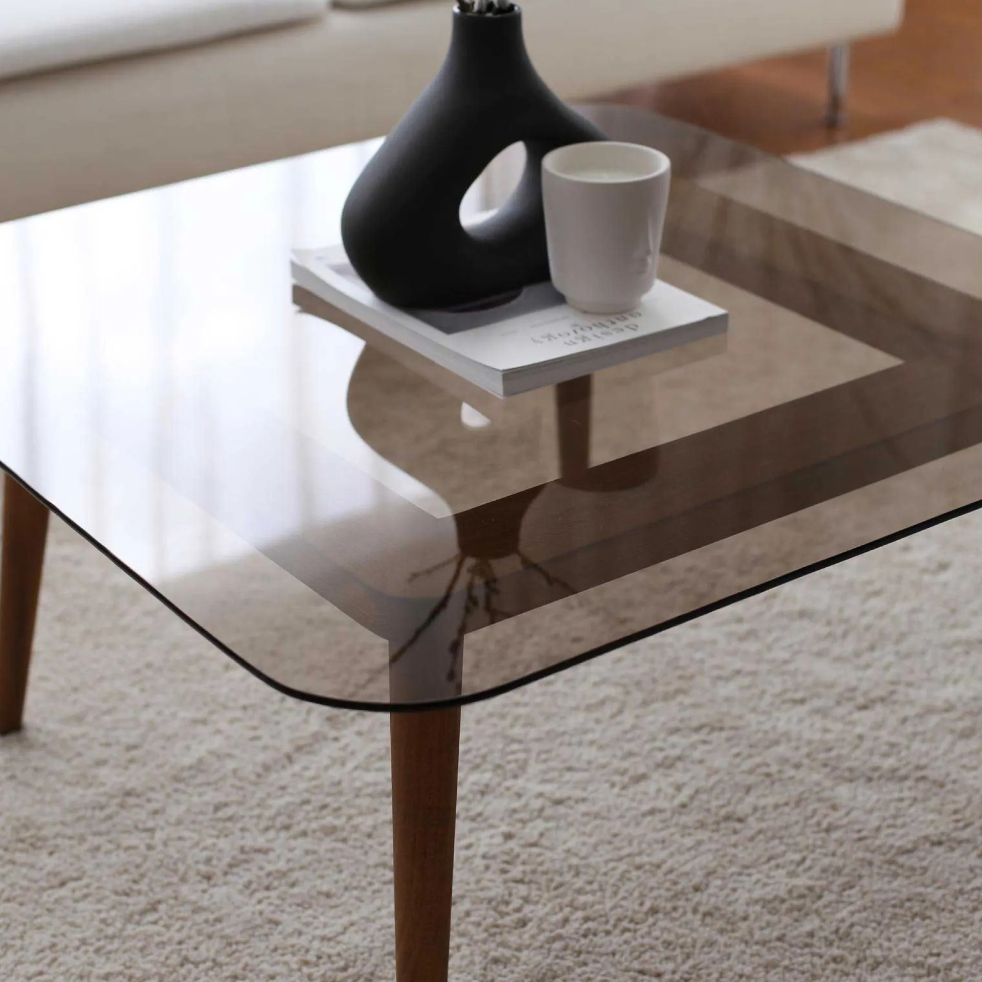 Emob Smart Couchtisch | GEHÄRTETES GLAS |