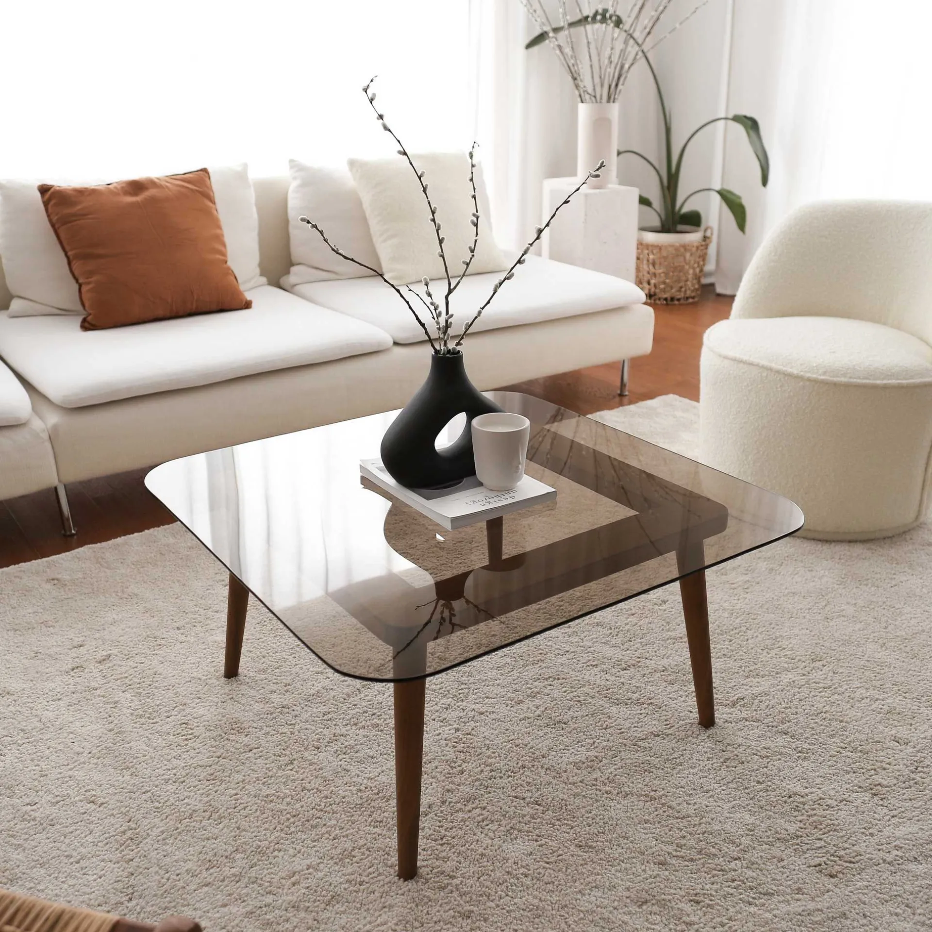 Emob Smart Couchtisch | GEHÄRTETES GLAS |