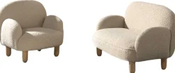 Kinder Vipack Sofagarnitur für Kinder Rocky - Bouclé-Stoff