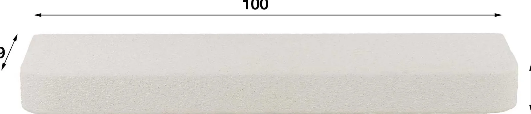 Solero Wandregal 100 cm-Marmorverbundstoff