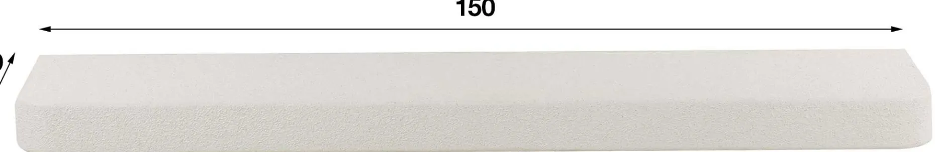 Solero Wandregal 150 cm-Marmorverbundstoff