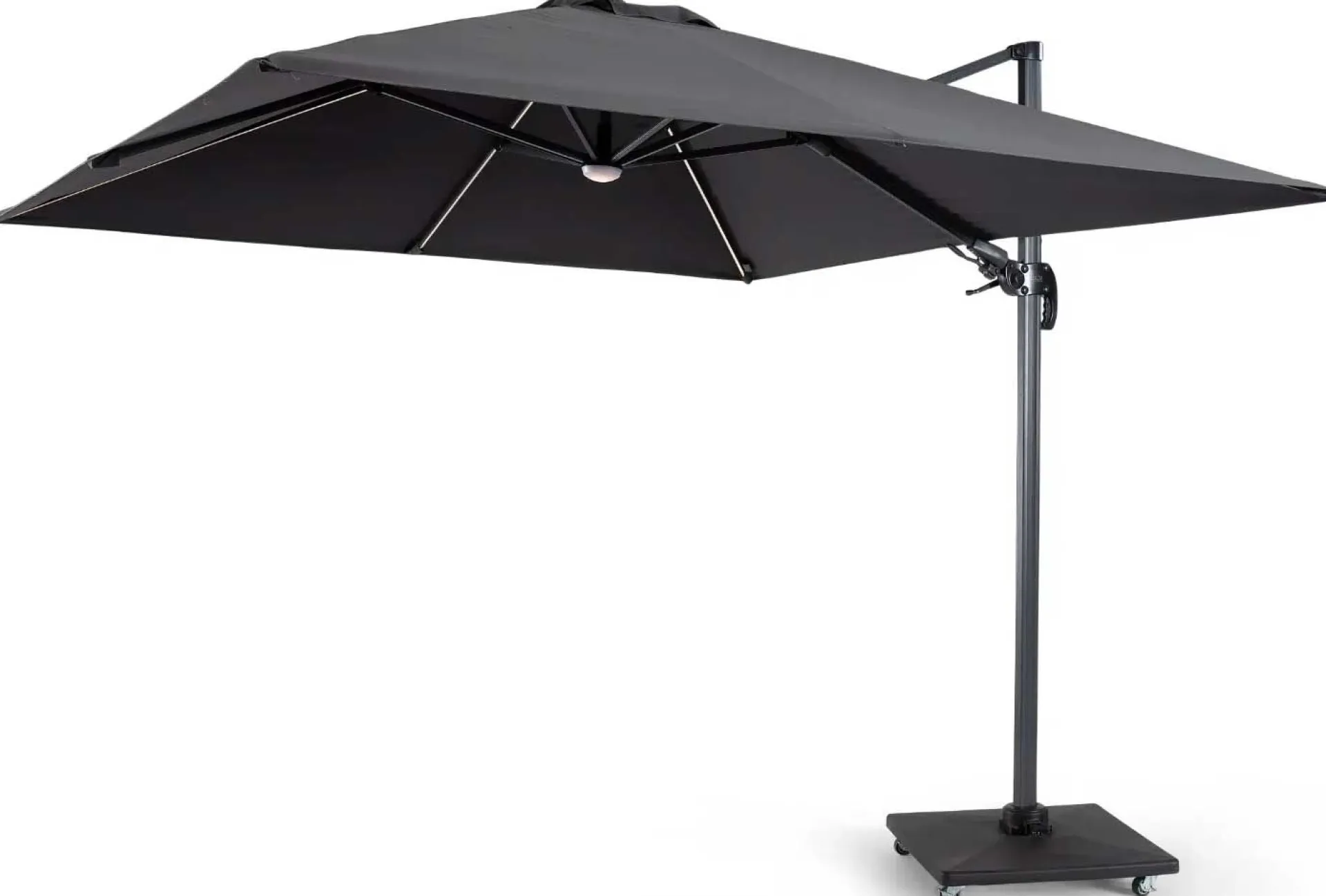 Gescova Sonnenschirm Balbao - 300x300 cm - Aluminium anthrazit - Polyester grau