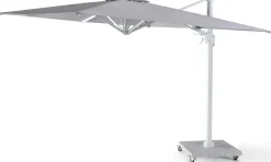 Gescova Sonnenschirm Bryce 300x300cm - Aluminium, weiß/grau