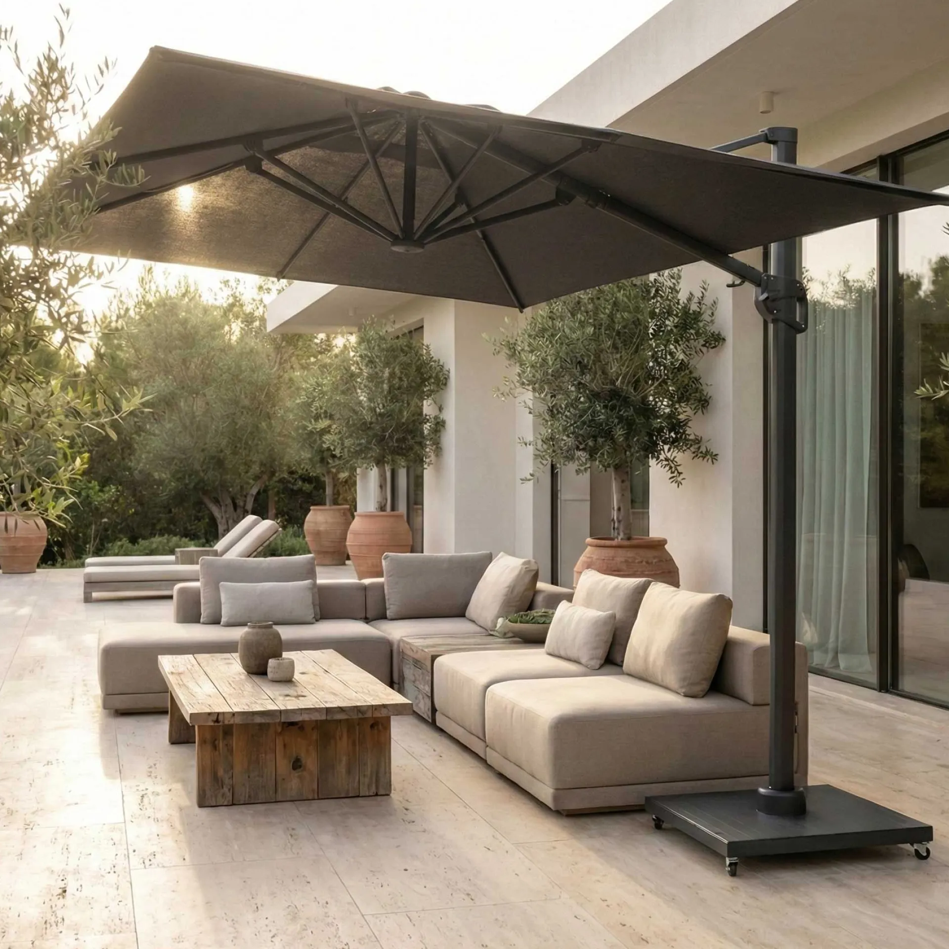 Gescova Sonnenschirm Bryce 300x300cm Aluminium Gestell
