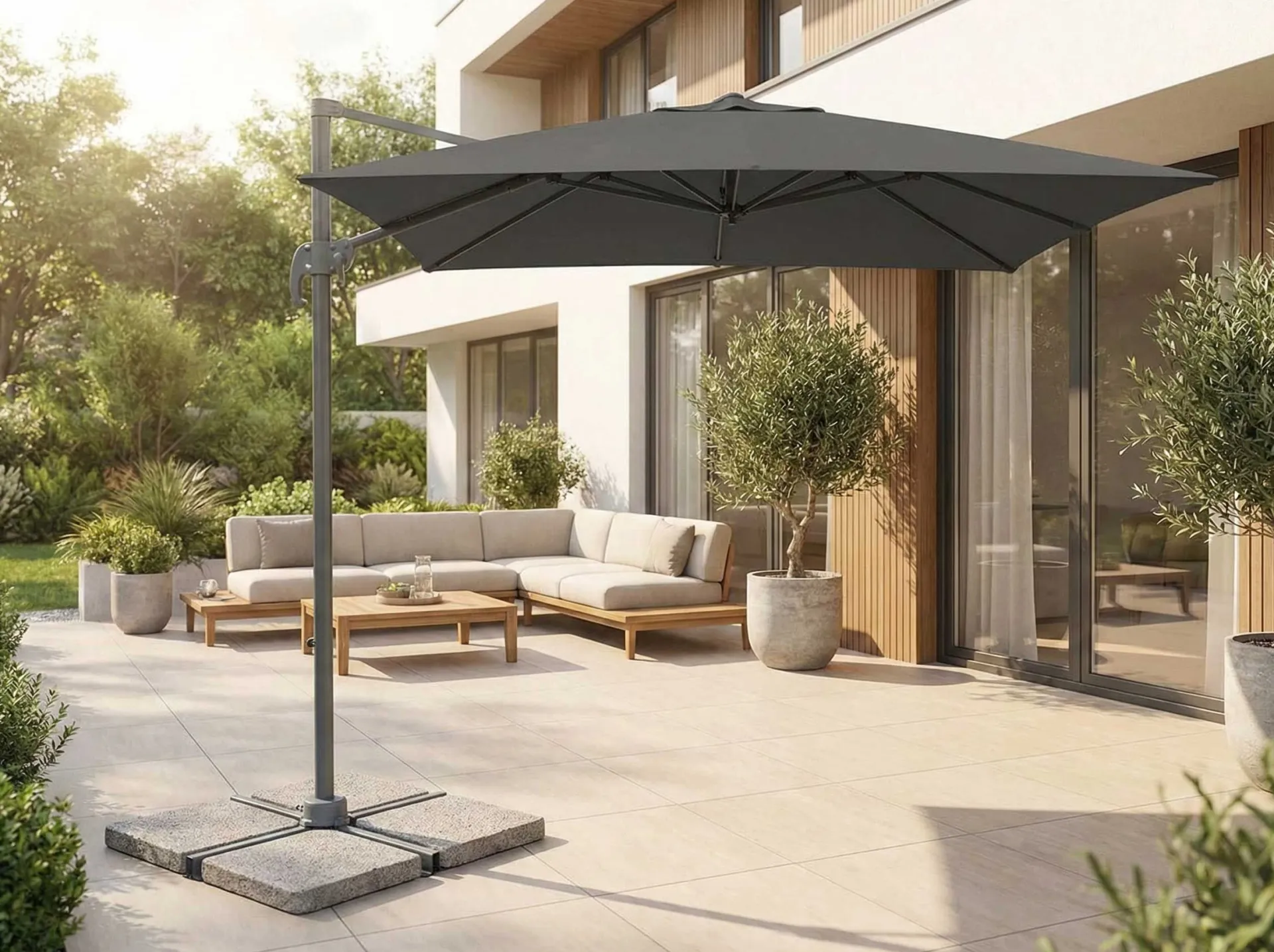 Gescova Sonnenschirm Cleveland 250x250 Aluminium