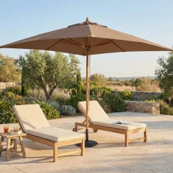 Gescova Sonnenschirm Joplin - Teakholz - 300x300cm -