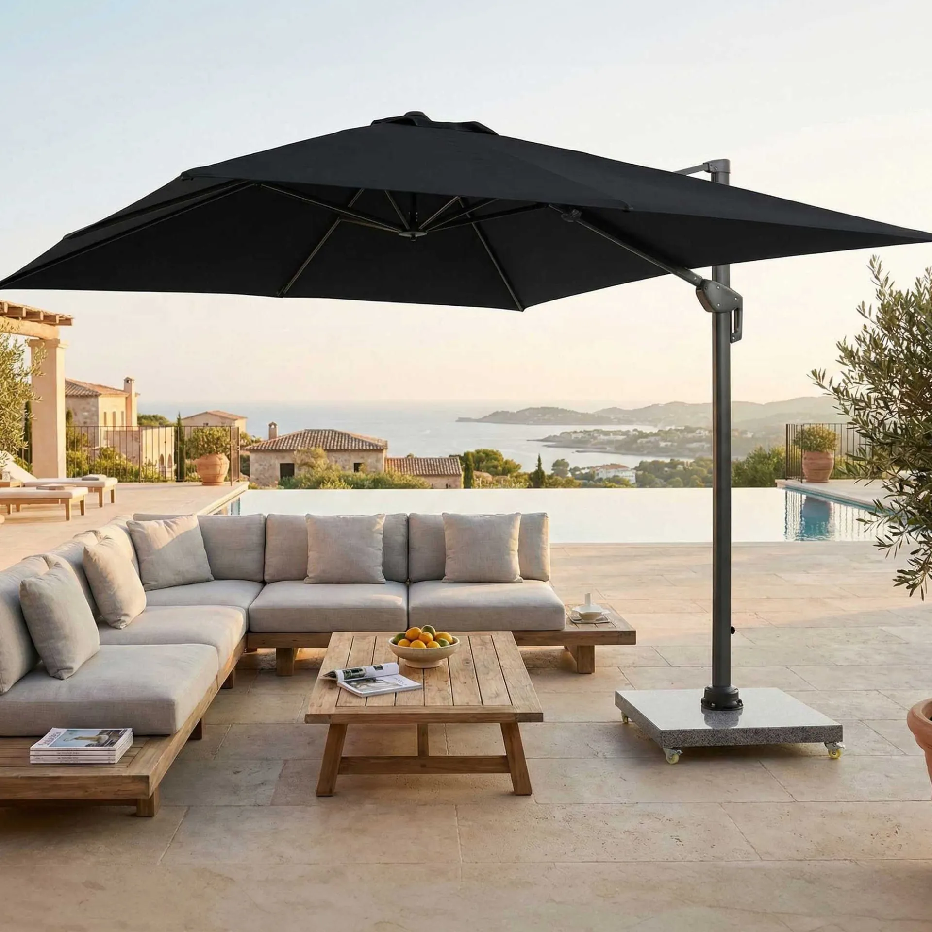 Gescova Sonnenschirm Tampa - Aluminiumgestell - 300 x 400 cm -