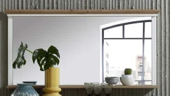 Emob Spiegel Samine 142x74cm mit Ablage - /Eiche