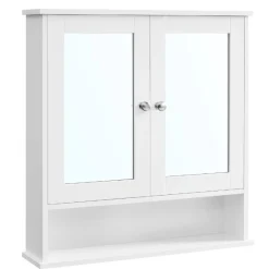 Spiegelschrank Barkley | 56,5 x 13 x 58,5 cm | Weiß