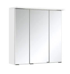 Spiegelschrank Bobbi 60cm Modell 1 3 Türen und LED-Beleuchtung - weiß