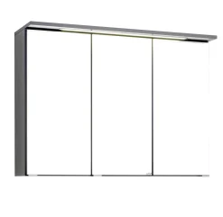 Spiegelschrank Bobbi 90cm modell 1 3 türen und led beleuchtung - graphit