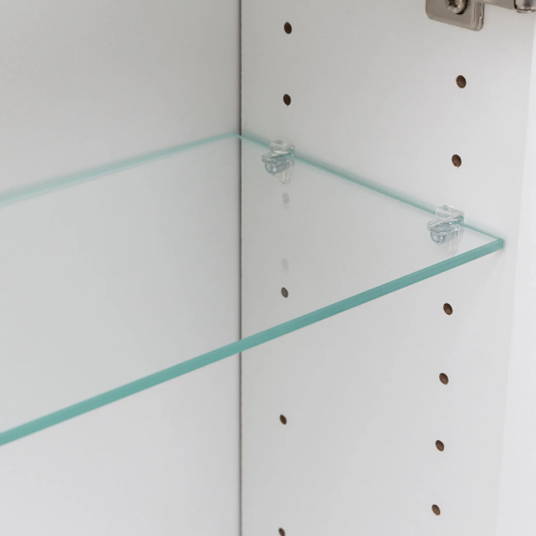 Spiegelschrank Bobbi 120cm Modell 1 3 Türen und LED-Beleuchtung - Eiche