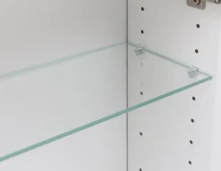 Spiegelschrank Bobbi 60cm Modell 2 3 Türen und led Beleuchtung - Eiche