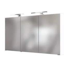 Spiegelschrank Brama 120cm 3 Türen - weiß