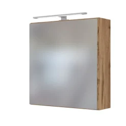 Spiegelschrank Dasa 60cm mit 1 Tür - Eiche wotan