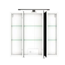 Spiegelschrank Dusan 80cm mit 3 Türen - weiß