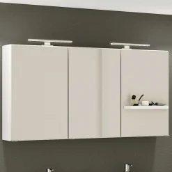 Spiegelschrank Hansen 120cm 3 Türen - weiß