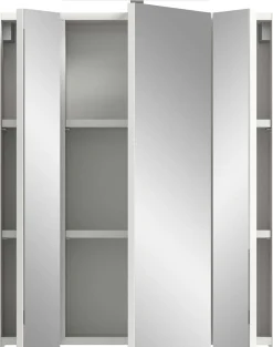 Spiegelschrank Ice Xonox mit LED-Beleuchtung - 60x55x46 cm - Weiß hochglänzend