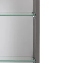 Spiegelschrank Karan 100cm 3 Türen mit Beleuchtung - anthrazit