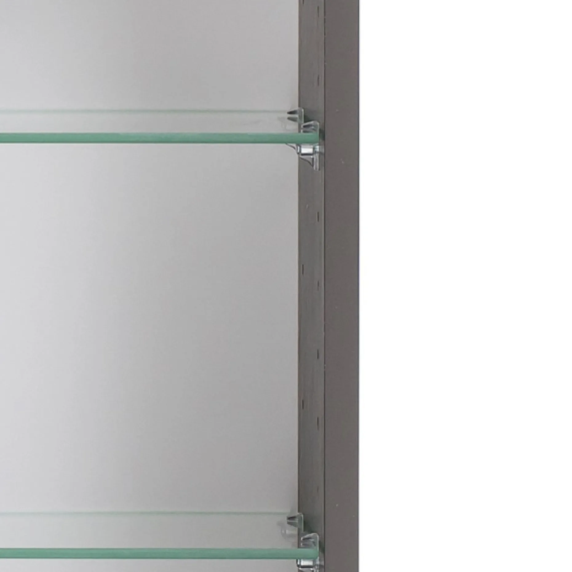 Spiegelschrank Karan 100cm 3 Türen mit Beleuchtung - anthrazit