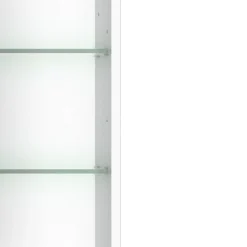 Spiegelschrank Kornel 80cm 3 Türen und LED-Beleuchtung - weiß