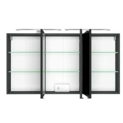 Spiegelschrank Lotuk 120cm 3 Türen - graphitgrau