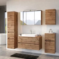 Spiegelschrank Pisca 100cm 3 Türen - Eiche